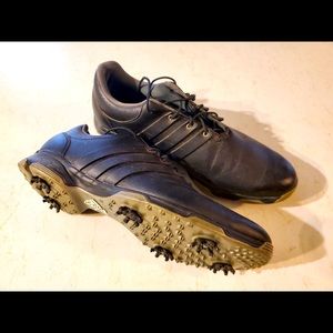 Size 12 (used) Adidas golf shoes with recently replaced spikes.